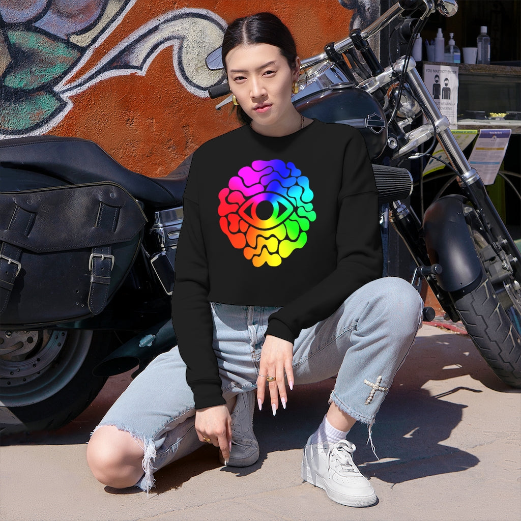 Trippy Cropped Sweatshirt