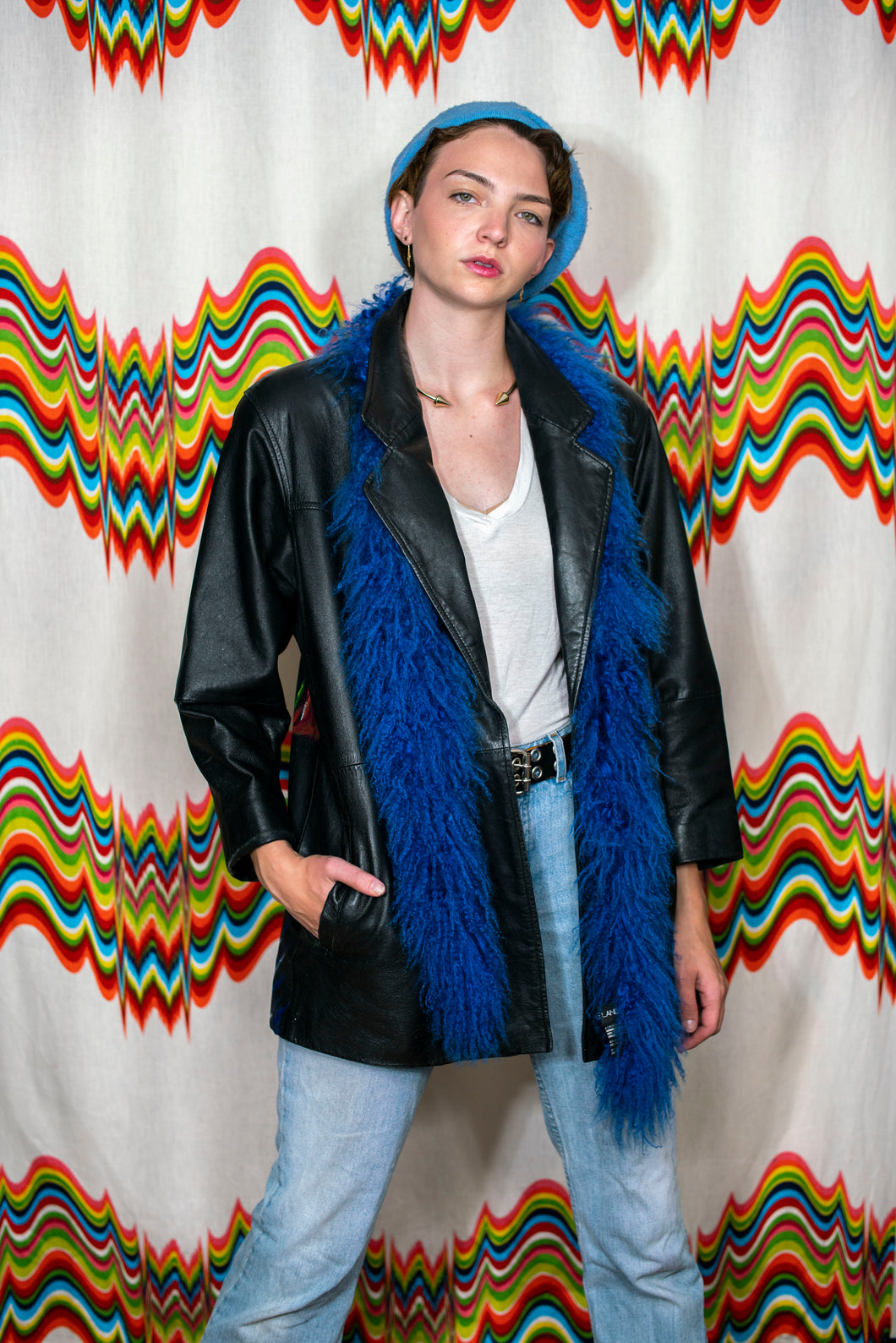 Blue Horizon Leather jacket